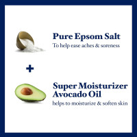 Dr Teal's Foaming Bath with Pure Epsom Salt, Super Moisturizer Avocado Oil, 34 fl oz (Pack of 4)