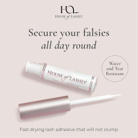 House of Lashes Eyelash Glue - Latex-Free, Clear Lash Glue for Sensitive Eyes - All Day Wear for Strip Lashes, 2 Count