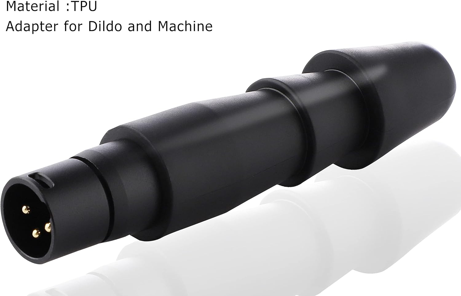 Sex Machine Attachments ,Vac-U-Lock Adapter and 3.5” Suction Cup with 3 XLR Connector Dildo for Adult Sex Toys