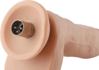 Sex Machine Attachments ,Vac-U-Lock Adapter and 3.5” Suction Cup with 3 XLR Connector Dildo for Adult Sex Toys