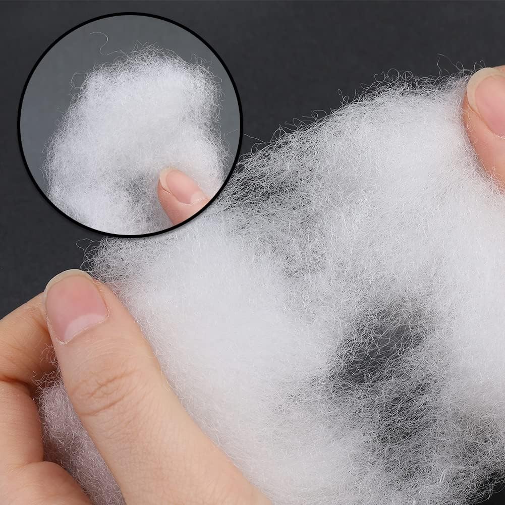 150g/5.3oz Stuffing Fiber Fill, High Resilience Polyester Fiber, Polyester Fiber Fill, Stuffing Pillow, Fiberfill for Crafts, Cushion Stuffing, Stuffed Cotton for Filling Crafts DIY