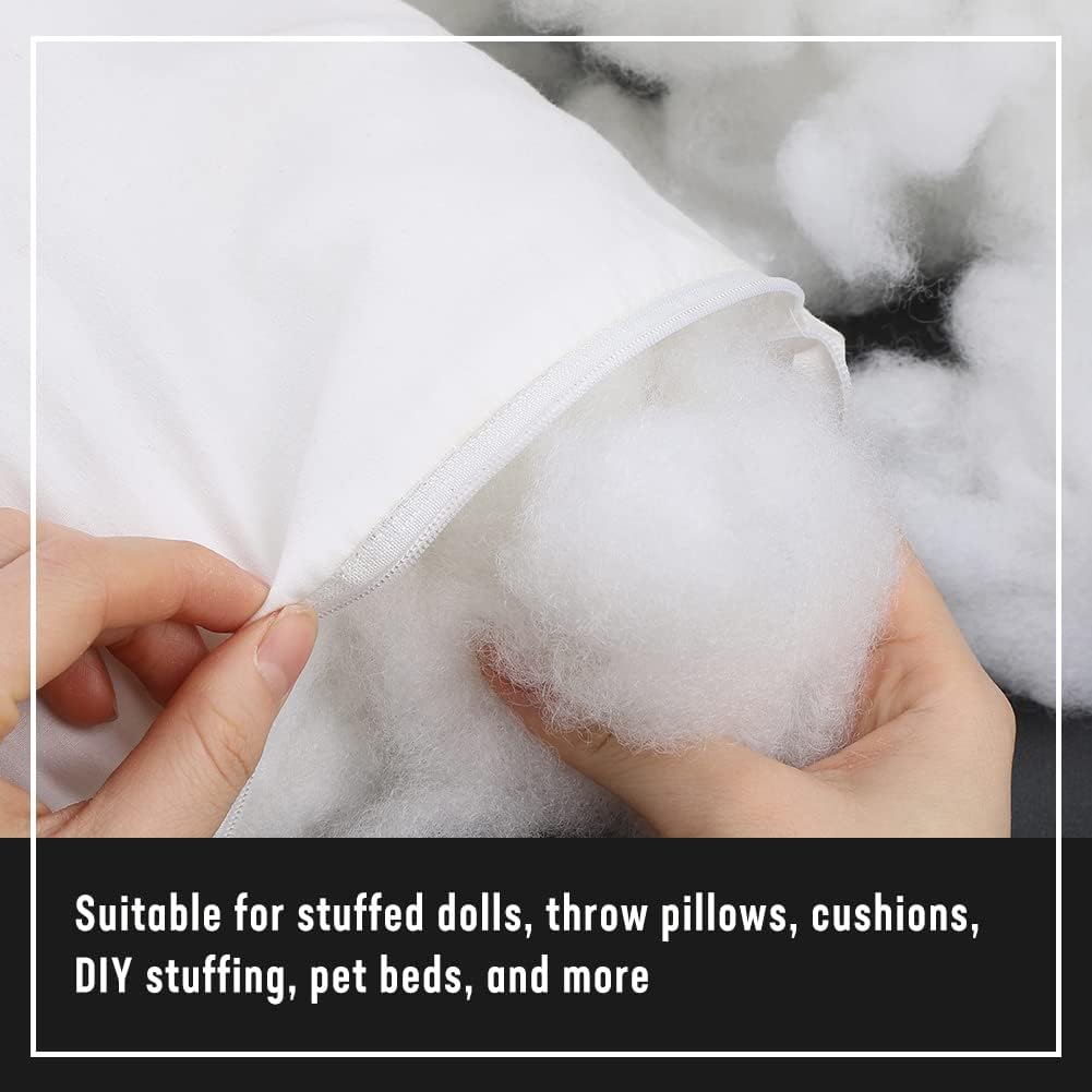 150g/5.3oz Stuffing Fiber Fill, High Resilience Polyester Fiber, Polyester Fiber Fill, Stuffing Pillow, Fiberfill for Crafts, Cushion Stuffing, Stuffed Cotton for Filling Crafts DIY