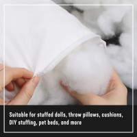 150g/5.3oz Stuffing Fiber Fill, High Resilience Polyester Fiber, Polyester Fiber Fill, Stuffing Pillow, Fiberfill for Crafts, Cushion Stuffing, Stuffed Cotton for Filling Crafts DIY