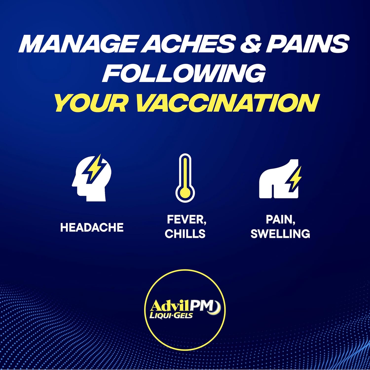 Advil PM Liqui-Gels Pain Reliever and Nighttime Sleep Aid, Pain Medicine with Ibuprofen for Pain Relief and Diphenhydramine HCL for a Sleep Aid - 2x80 Liquid Filled Capsules Liqui Gels Pack of 2