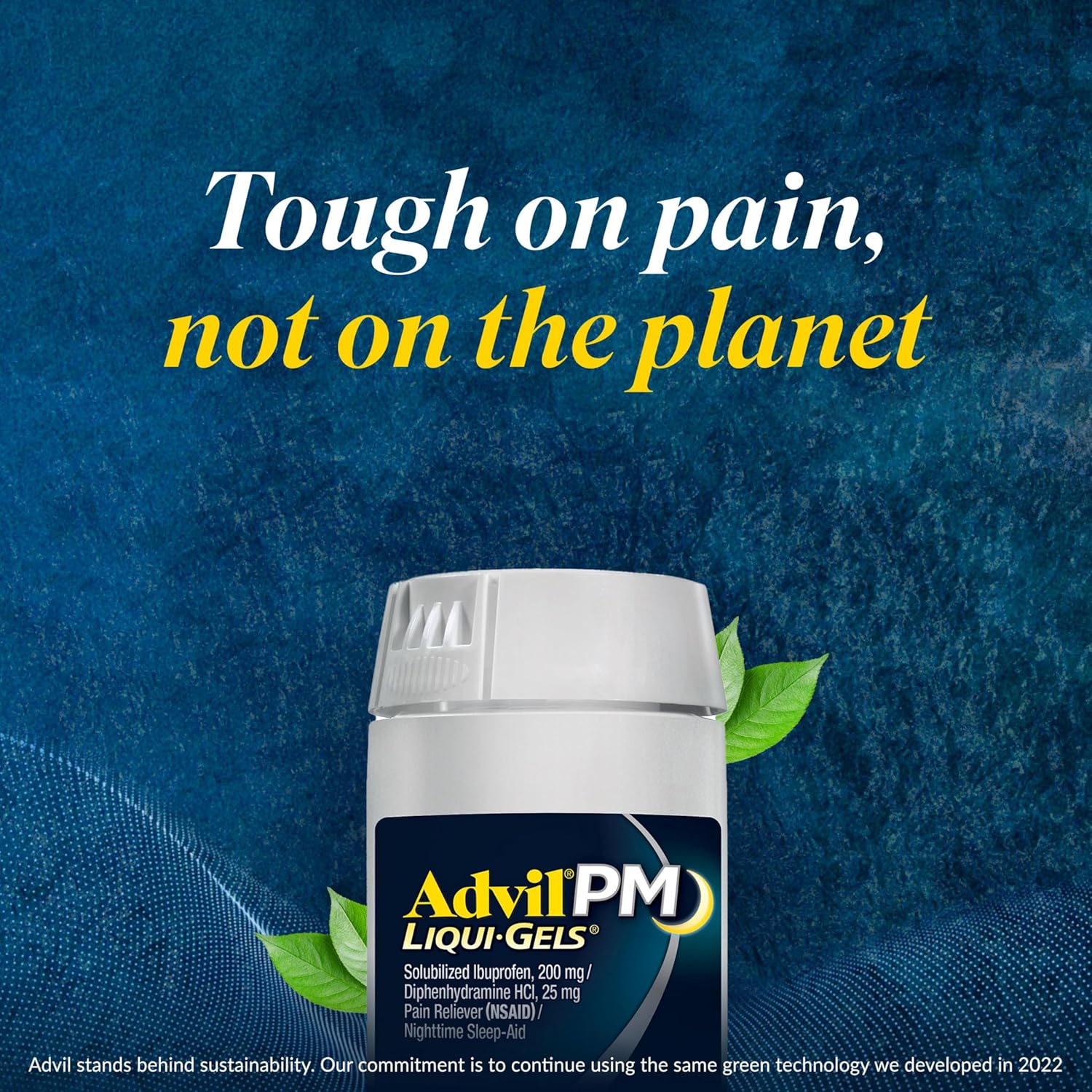 Advil PM Liqui-Gels Pain Reliever and Nighttime Sleep Aid, Pain Medicine with Ibuprofen for Pain Relief and Diphenhydramine HCL for a Sleep Aid - 2x80 Liquid Filled Capsules Liqui Gels Pack of 2