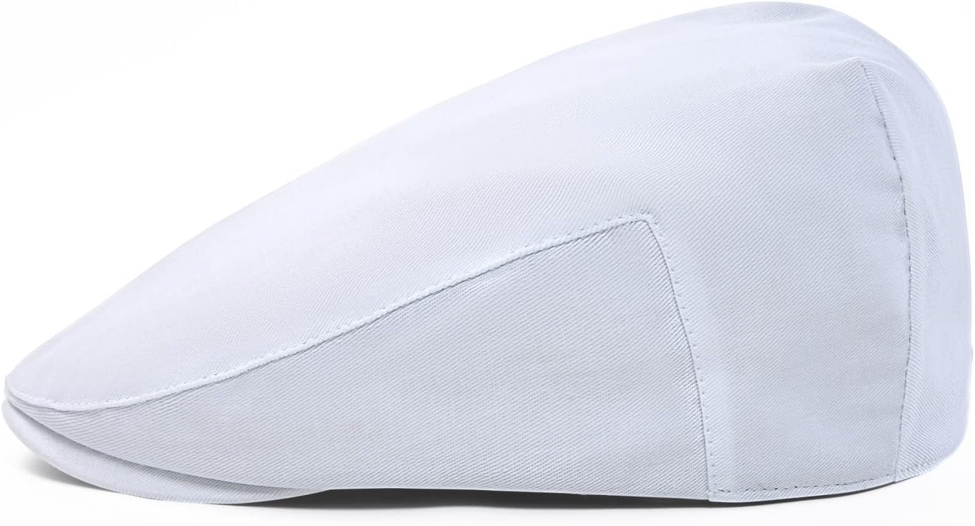 STARANCE Men's Cotton Ivy Gatsby Newsboy Hat Summer Driving Scally Cap Thin