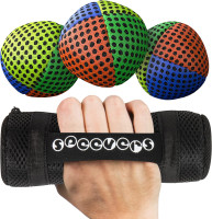 Weighted Juggling Balls for Fitness 650g, Set of 3 Power XBalls with Carry Pouch, Fun Indoor Home Workout Aids for Weight Loss and Training, Best Exercise Gifts for Men and Women
