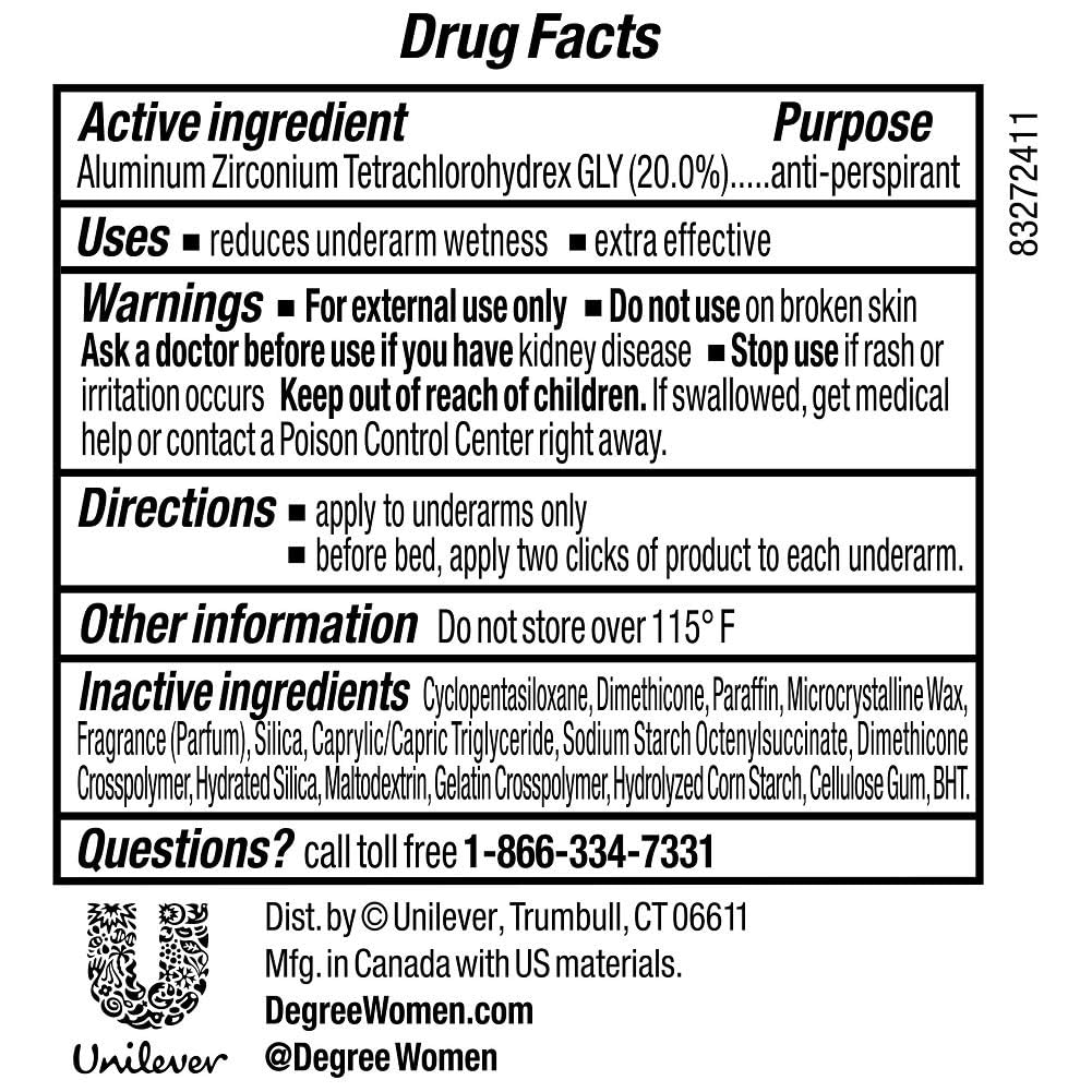 Degree Clinical Protection Antiperspirant& Deodorant, Stress Control 1.70 oz (Pack of 3)