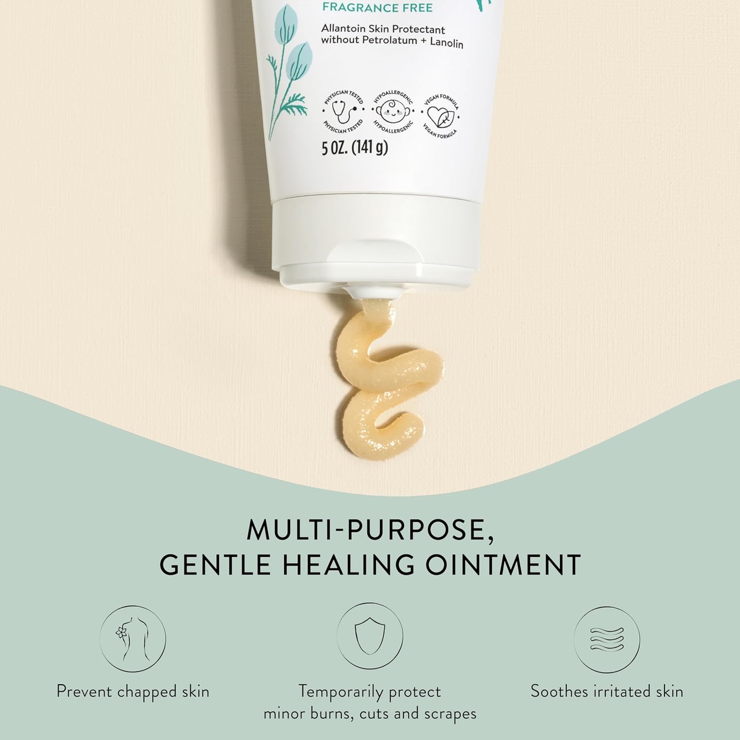 The Honest Company Head to Toe Multi-Purpose Healing Ointment | Safe for Sensitive Skin | Hypoallergenic, Fragrance Free, Vegan | 5 oz Multi-Purpose Healing Ointment, 5 oz