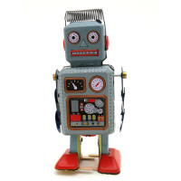 MS294 Worker Robot Nostalgia Toys Personalized Decoration Collection Crafts Iron Sheet Toys Wholesale