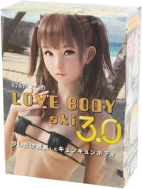Love Body Aki 3.0, Japanese Hentai Inflatable Sex Doll with Sexy Boobs&Hips for Male Masturbator, Transparent Air Body Japanese Obedient Hentai Gal Aki Sex Doll, Lovely Body for Pocket Pussy