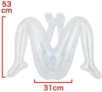 Love Body Aki 3.0, Japanese Hentai Inflatable Sex Doll with Sexy Boobs&Hips for Male Masturbator, Transparent Air Body Japanese Obedient Hentai Gal Aki Sex Doll, Lovely Body for Pocket Pussy