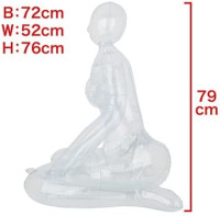 Love Body Aki 3.0, Japanese Hentai Inflatable Sex Doll with Sexy Boobs&Hips for Male Masturbator, Transparent Air Body Japanese Obedient Hentai Gal Aki Sex Doll, Lovely Body for Pocket Pussy
