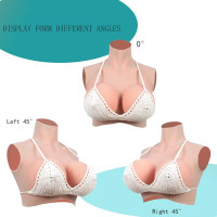 Breast Plate Crossdressers Silicone or Cotton Filled Fake Breast Boobs B-G Cup for Cosplay Transgender breast plates