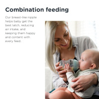 Tommee Tippee Closer To Nature Anti-Colic Baby Bottle, 9oz, Slow-Flow Breast-Like Nipple for a Natural Latch, Anti-Colic Valve, Pack of 3, I Am Dreamer Dreamy Night 1 Count (Pack of 3)