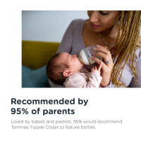 Tommee Tippee Closer To Nature Anti-Colic Baby Bottle, 9oz, Slow-Flow Breast-Like Nipple for a Natural Latch, Anti-Colic Valve, Pack of 3, I Am Dreamer Dreamy Night 1 Count (Pack of 3)