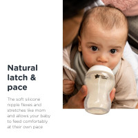 Tommee Tippee Closer To Nature Anti-Colic Baby Bottle, 9oz, Slow-Flow Breast-Like Nipple for a Natural Latch, Anti-Colic Valve, Pack of 3, I Am Dreamer Dreamy Night 1 Count (Pack of 3)