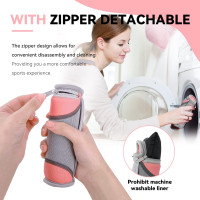 Sportneer Hand Weights for Women, Walking Weights Set 6pcs (1lb, 2lb, 3lb Each) Soft Dumbbells with Hand Strap for Home Workout, Running, Physical Therapy, Aerobics