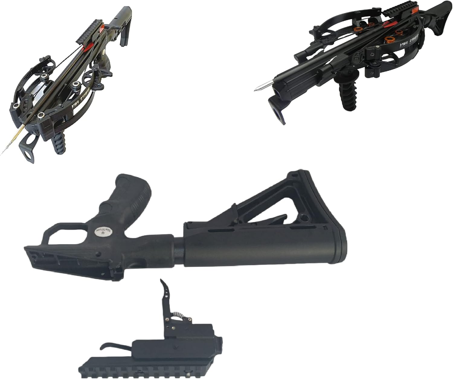 BUTTSTOCK Upgrade with Trigger Assembly for 120lbs Mini Striker and 150lbs Mini Striker RD Pistol crossbows