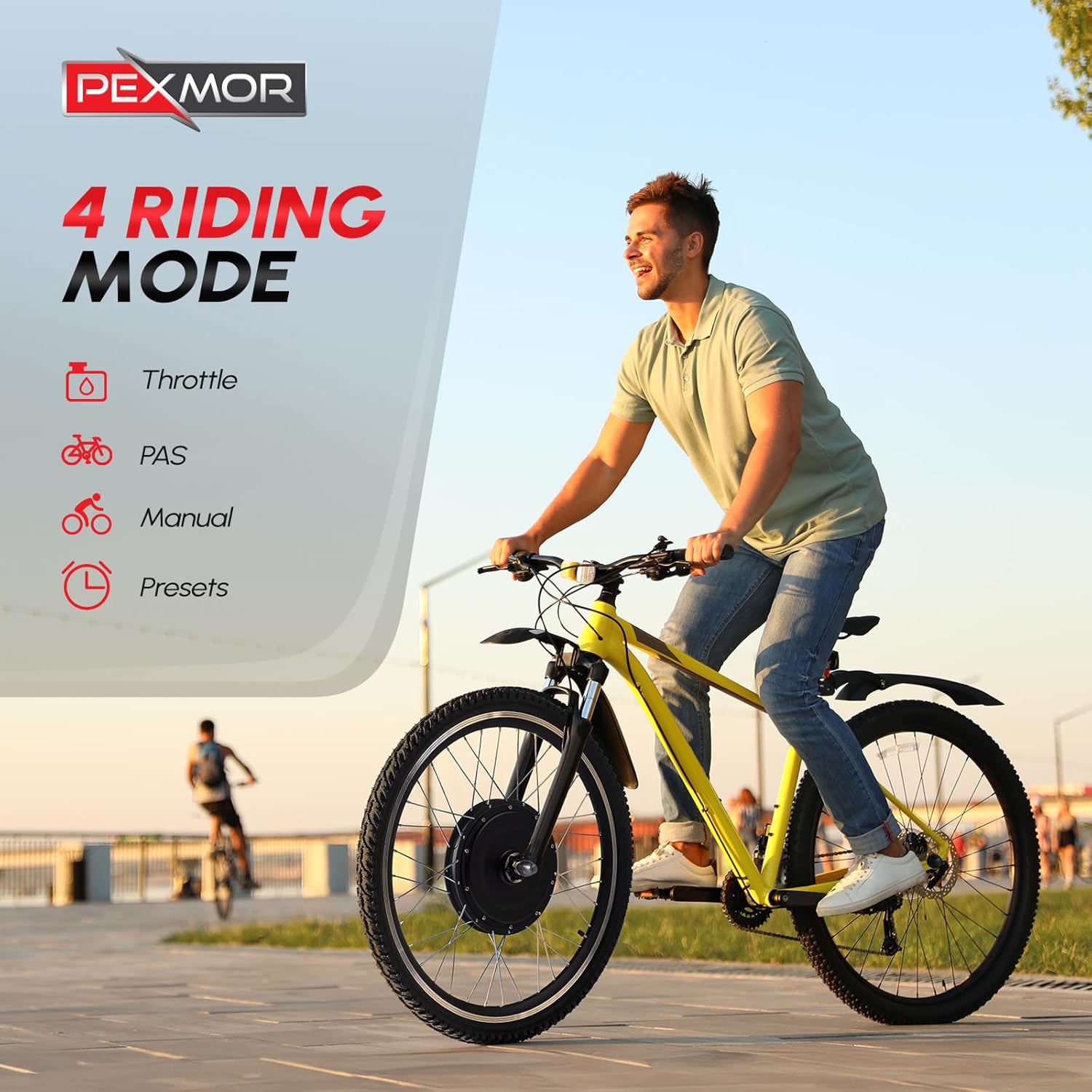 PEXMOR Electric Bike Conversion Kit, 48V 1000W /1500W 26