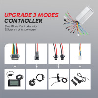 PEXMOR Electric Bike Conversion Kit, 48V 1000W /1500W 26