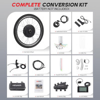 PEXMOR Electric Bike Conversion Kit, 48V 1000W /1500W 26