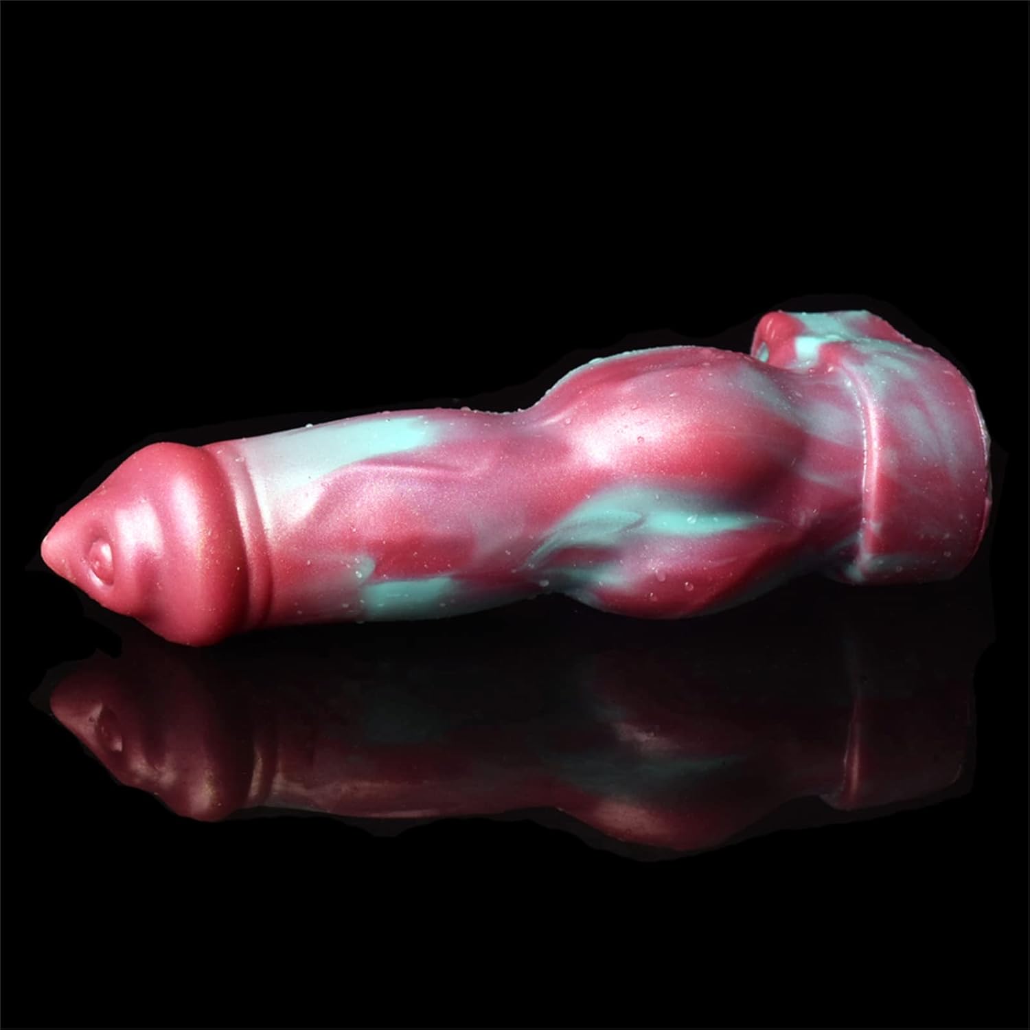 Silicone Penis Sleeve Enlarger Male Penis Extension Sleeve with Cock Ring, Knot Realistic Penis Sheath Cock Extender Sleeve Adult Sex Toys (Colorful)