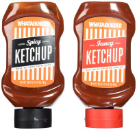 Whataburger Ketchup Variety Pack- 1 Whataburger Spicy Ketchup & 1 Whataburger Original Ketchup, 20 Oz (Pack of 2)