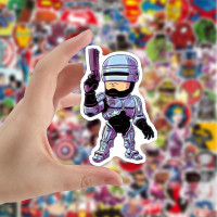 50/100pcs Marvel Superhero Stickers Aesthetic Hybrid Iron Ma