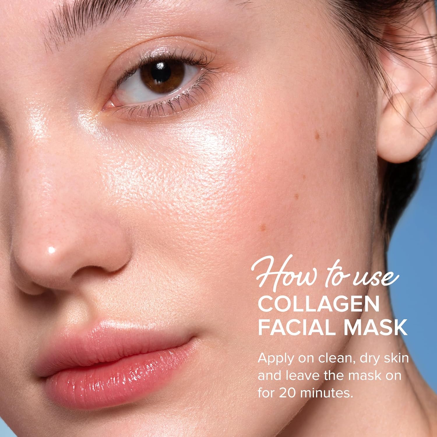 MAREE Collagen Facial Mask with Hyaluronic Acid — Sheet Face Mask Skincare — Centella Asiatica, Green & Red Algae Extract — Hydrating Facemask For Women Skin Care — Mascarillas Para La Cara — 6 Count 6 Count (Pack of 1) Multicolor