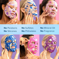 MAREE Collagen Facial Mask with Hyaluronic Acid — Sheet Face Mask Skincare — Centella Asiatica, Green & Red Algae Extract — Hydrating Facemask For Women Skin Care — Mascarillas Para La Cara — 6 Count 6 Count (Pack of 1) Multicolor