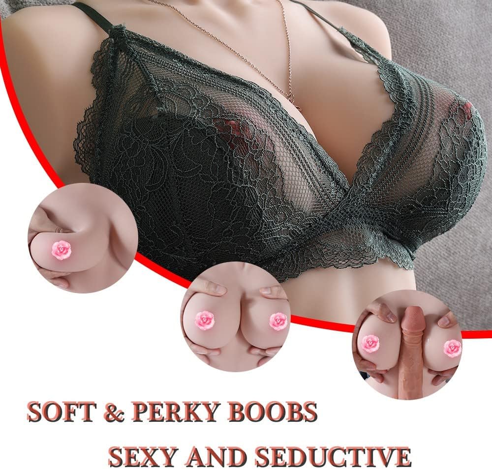 19.16LB Male Masturbator Sex Doll for Men, 3 in 1 Lifelike Torso Masturbator Love Doll with Big Boobs Tight Vagina & Anal, 3D Life-Sized Realistic Male Torso Sex Toy