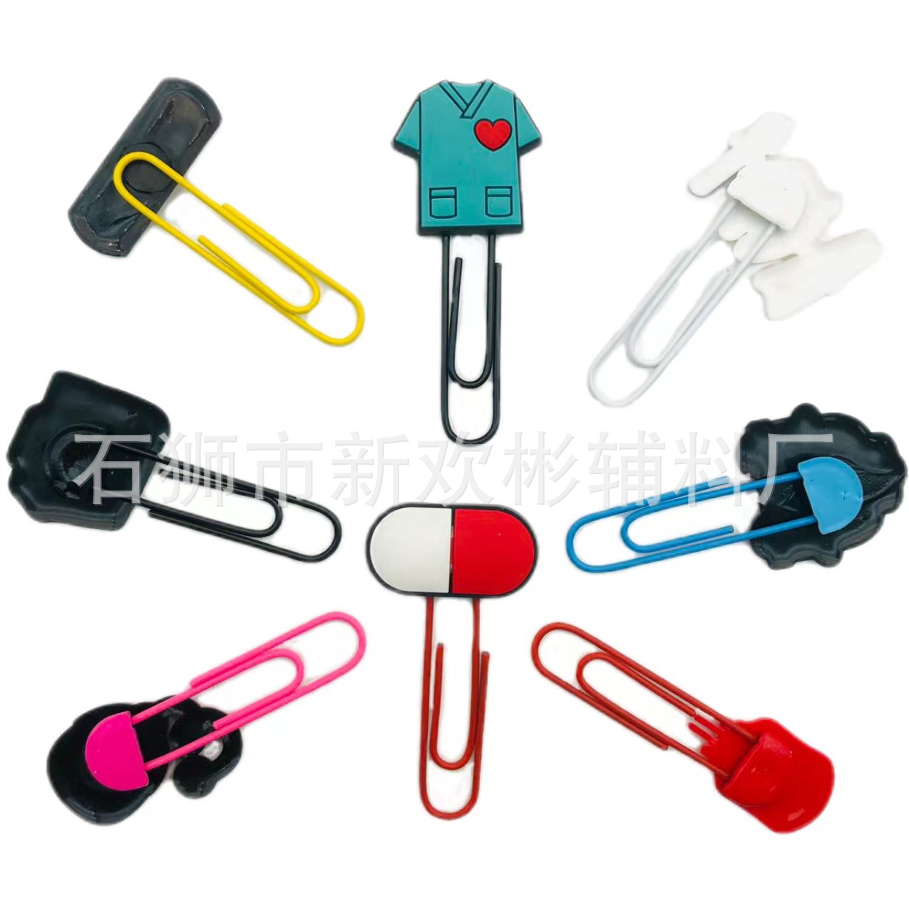 Medical Paper Clips Bookmarks Cute Cartoon Page Clips Decoration Colorful DIY Paper Clips Student Stationery Cross border