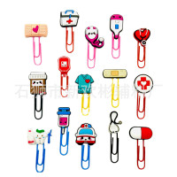Medical Paper Clips Bookmarks Cute Cartoon Page Clips Decoration Colorful DIY Paper Clips Student Stationery Cross border