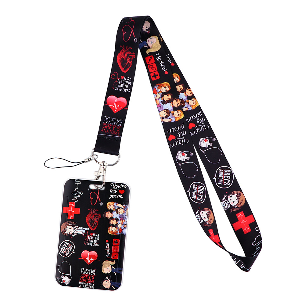 Foreign Trade Bestselling Doctor Mobile Phone Hanging Rope Card Set Campus Card Student Card Dining Card Access Card Factory Brand Work Card Set