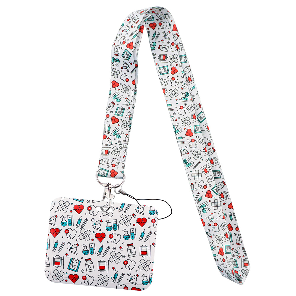 Foreign Trade Bestselling Doctor Mobile Phone Hanging Rope Card Set Campus Card Student Card Dining Card Access Card Factory Brand Work Card Set