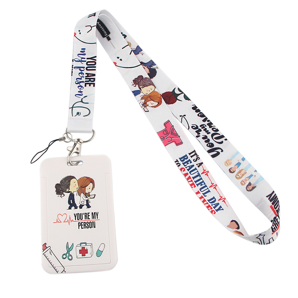 Foreign Trade Bestselling Doctor Mobile Phone Hanging Rope Card Set Campus Card Student Card Dining Card Access Card Factory Brand Work Card Set