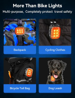 Bike Lights for Night Riding Rechargeable, Super Bright Bicycle Headlight Taillight Set Ebike Accessories Reflectors Led Lights Flashlight Front andBack ，Adult Kids' Stroller Lights