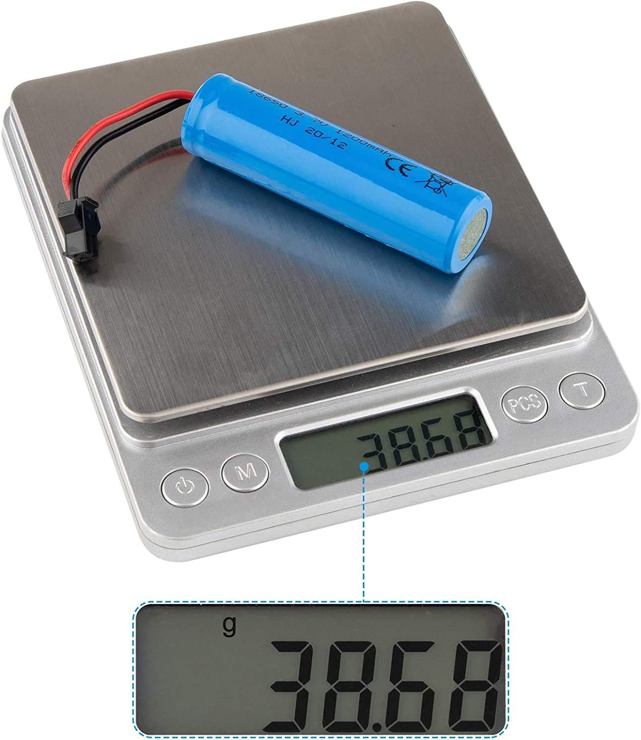 FPVERA 3.7V 1200mAh Li-ion Battery 2PCS 3.7Volt Rechargeable Batteries with USB Charger Cable SM-2P Plug for RC Car Drift Monster Truck Off-Road Vehicle Remote Control Car High-Speed Climbing Racing
