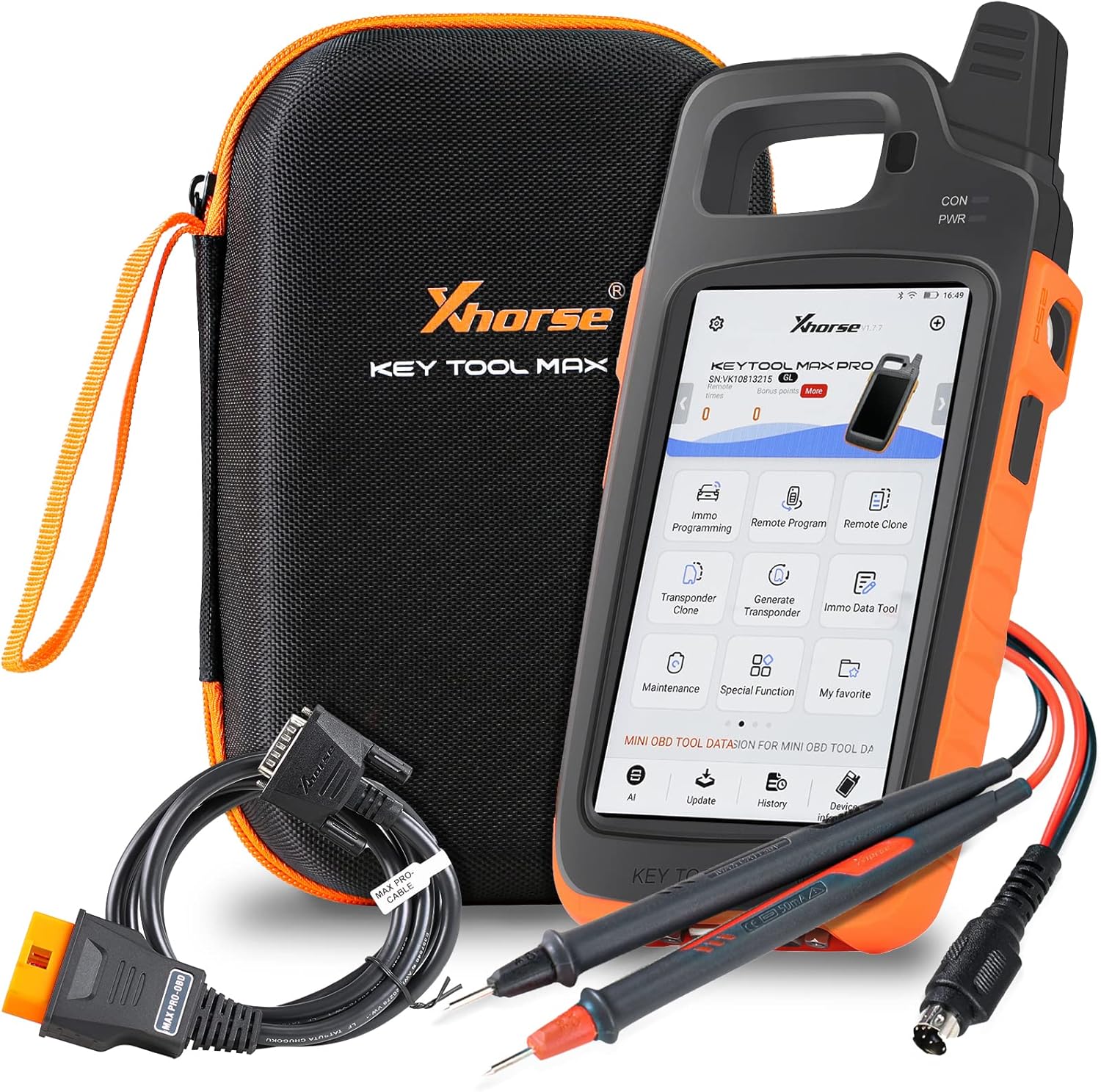 Xhorse Key Tool Max Pro with Built in OBD Module，Remote Generate for Both Car and Garage