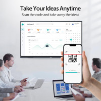 JAV Interactive Whiteboard, 55'' 4K UHD Smart Whiteboard, Smart Board for Classroom and Business, Digital Touch Screen Smartboard, Robust App Ecosystem for Remote Meeting (Board Only)