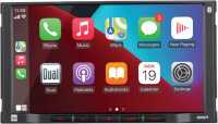 Dual Electronics DCPA71 7-inch Certified Apple Carplay Android Auto | Double DIN Touchscreen Car Stereo Radio | Bluetooth Hands Free Calling & Music Streaming | Backup Camera Input 7” Double Din Stereo