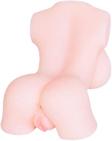 Sex Doll Medical Material Made Men 3D Pussycats Male Toys Pocket Fancy Cup with Vagina and Anal Realistic TPE Silicone Female Torso Dolls Life Size Adult for Big Breasts Pleasure, Brown