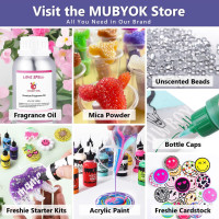 MUBYOK 1.5lb Premium Unscented Aroma Beads for Car Freshies DIY Eva Beads Freshie Beads Bulk Freshie Supplies