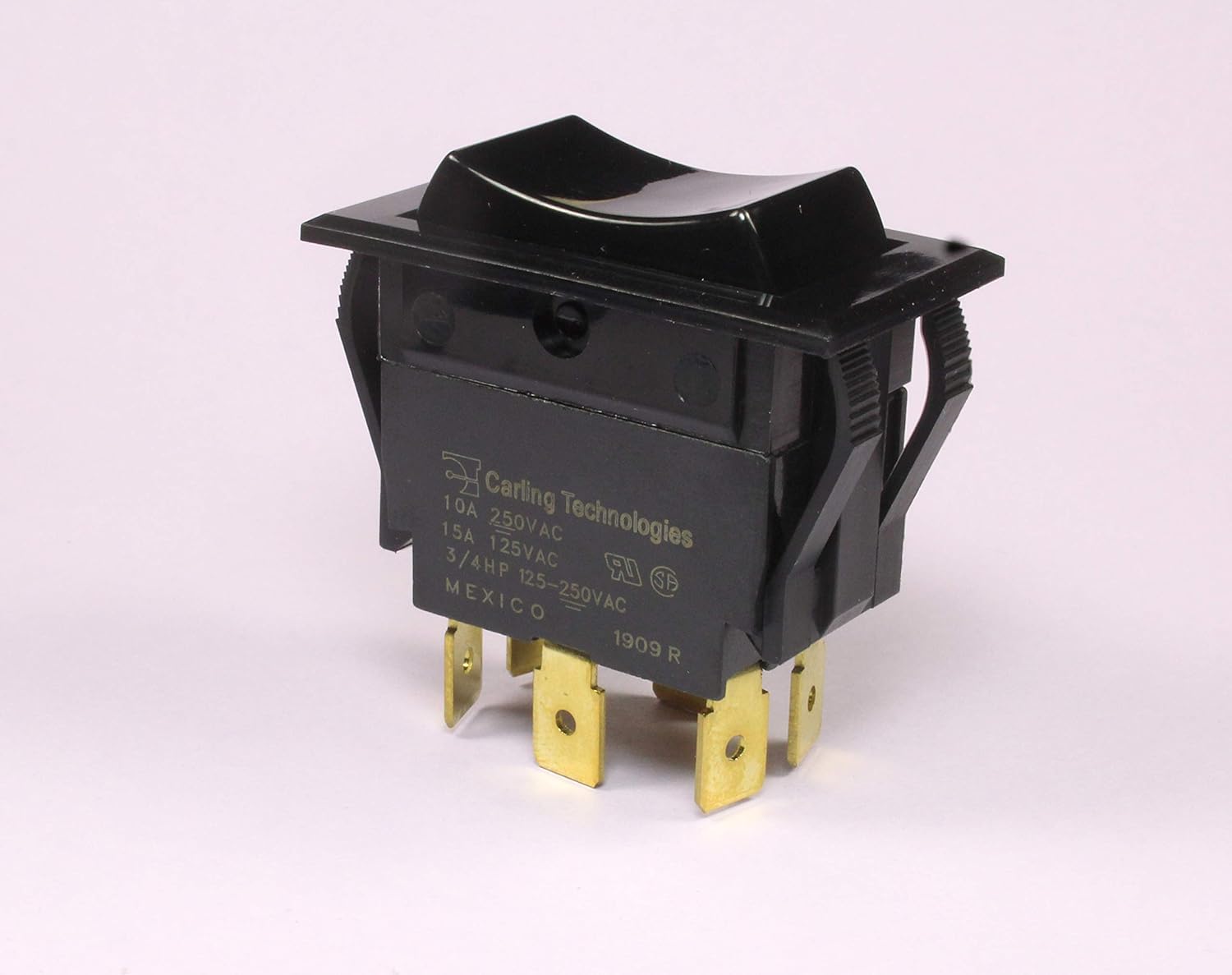 (HY #71) Carling MAINTAINED Rocker Switch DPDT 10A 250Vac 15A 125Vac, ON/Off/ON