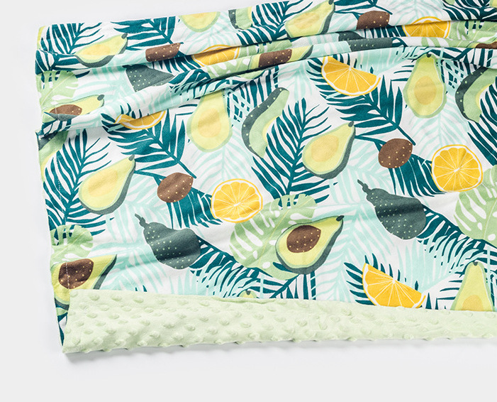 Wholesale Net Red 3D Bubble Dyed Doudou Plush Blanket Baby Cover