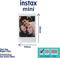 Fujifilm Instax Mini 12 Instant Film Camera, Clay White
