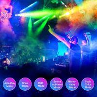 LED Stage Wash Light Bar - 100W 288LEDs RGBW DJ Light Bar with Chasing Function Pixel Mapping Strobe Lighting Effects Uplights for Events Concert Music Live Show Wedding Party Stage Lighting 288LEDs Wash Light
