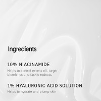 The INKEY List 10% Niacinamide Serum, Lightweight Oil Control Serum Helps with Blemishes and Appearance of Redness, Hydrating 1% Hyaluronic Acid 30ml, 1 fl oz 1 Fl Oz (Pack of 1)