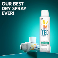 Degree Unlimited Antiperspirant Deodorant Dry Spray Fresh 2 Count Long-Lasting Sweat & Odor Protection with Antiperspirant Technology SmartAdapt Tech 3.8 oz